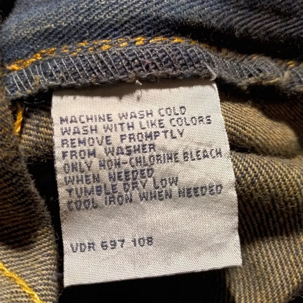 Vintage Nautica Mens Cotton Dark Wash Jeans 36/32